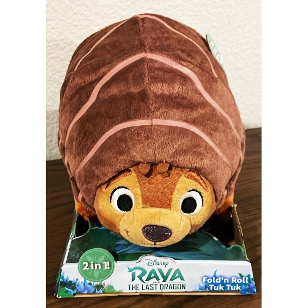 New Disney Store Raya the Last Dragon Fold n' Roll Tuk Tuk Stuffed 12" Plush